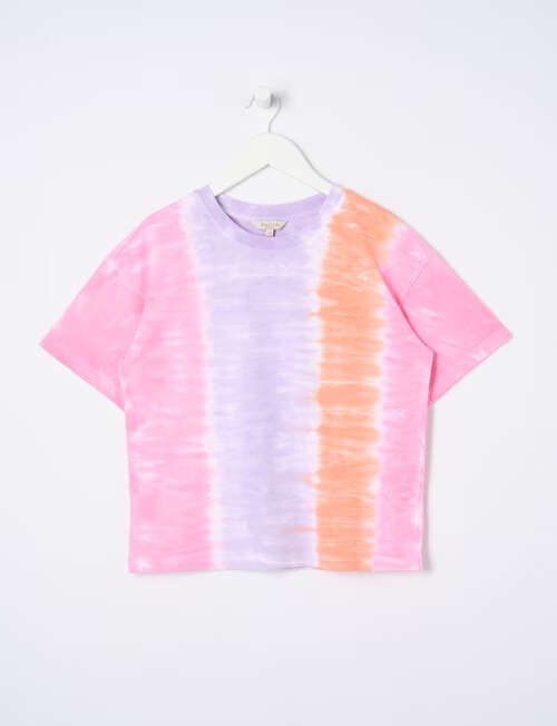 Pink tie-dye tee