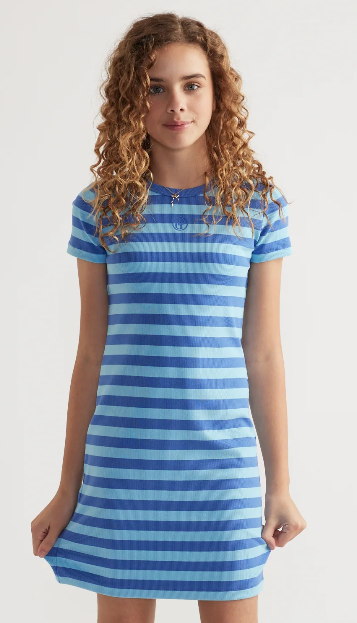 Rib T-shirt dress