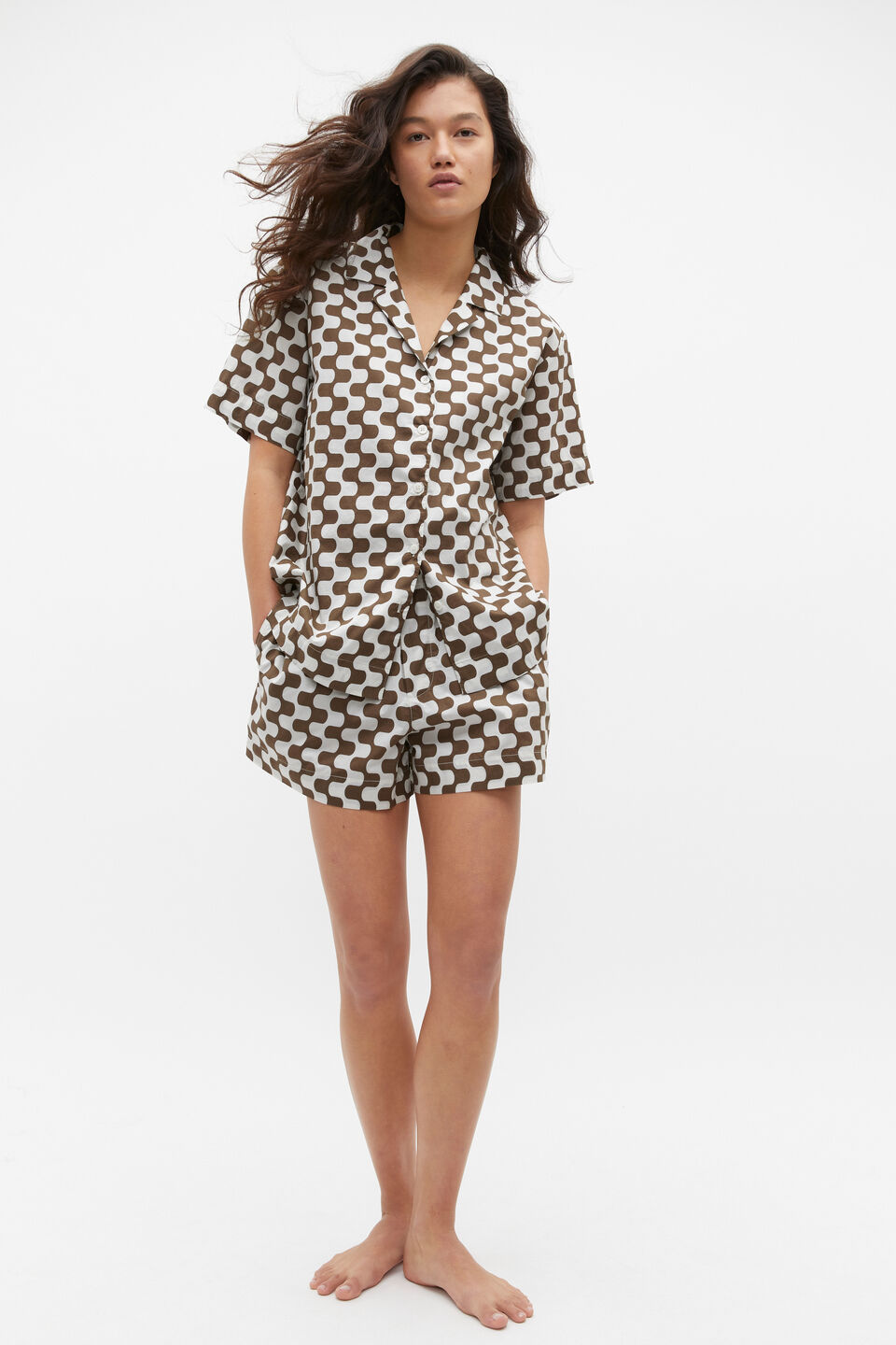 Printed sleepwear set