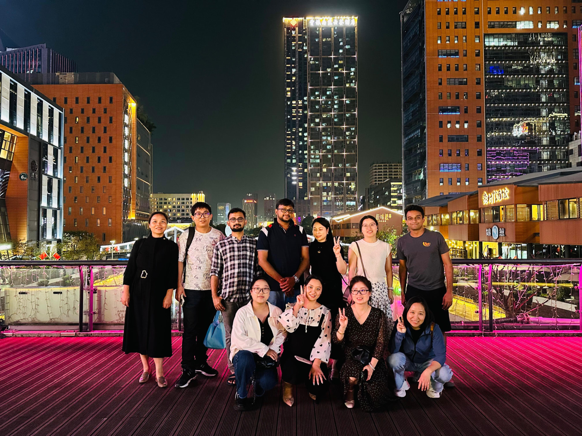 BDL team together during an evening gathering