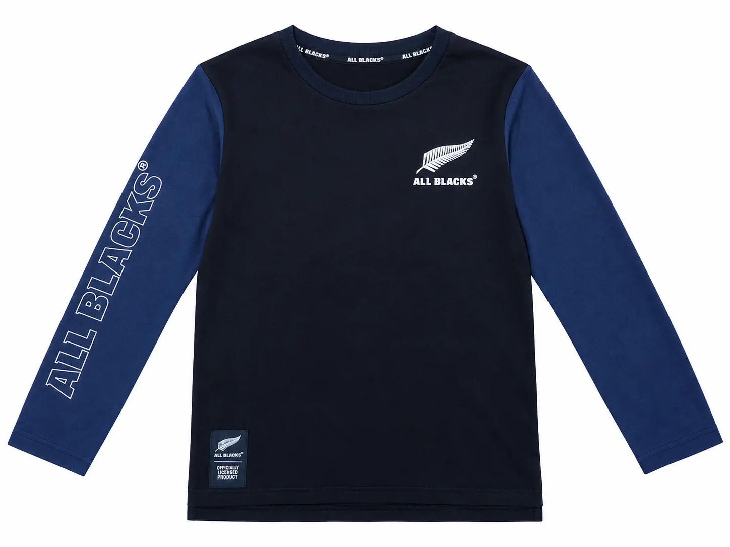 All Blacks two-tone long-sleeve tee