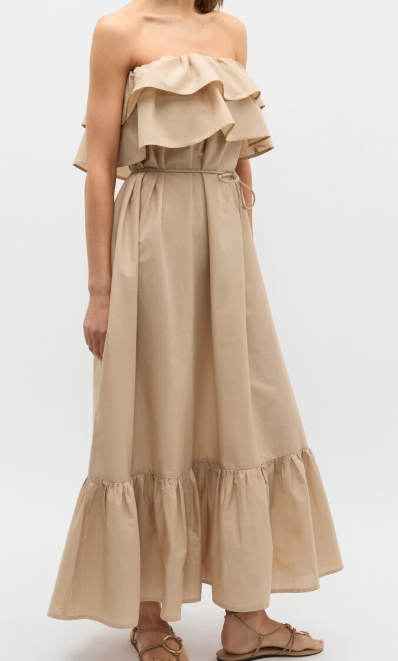 Ruffle maxi dress