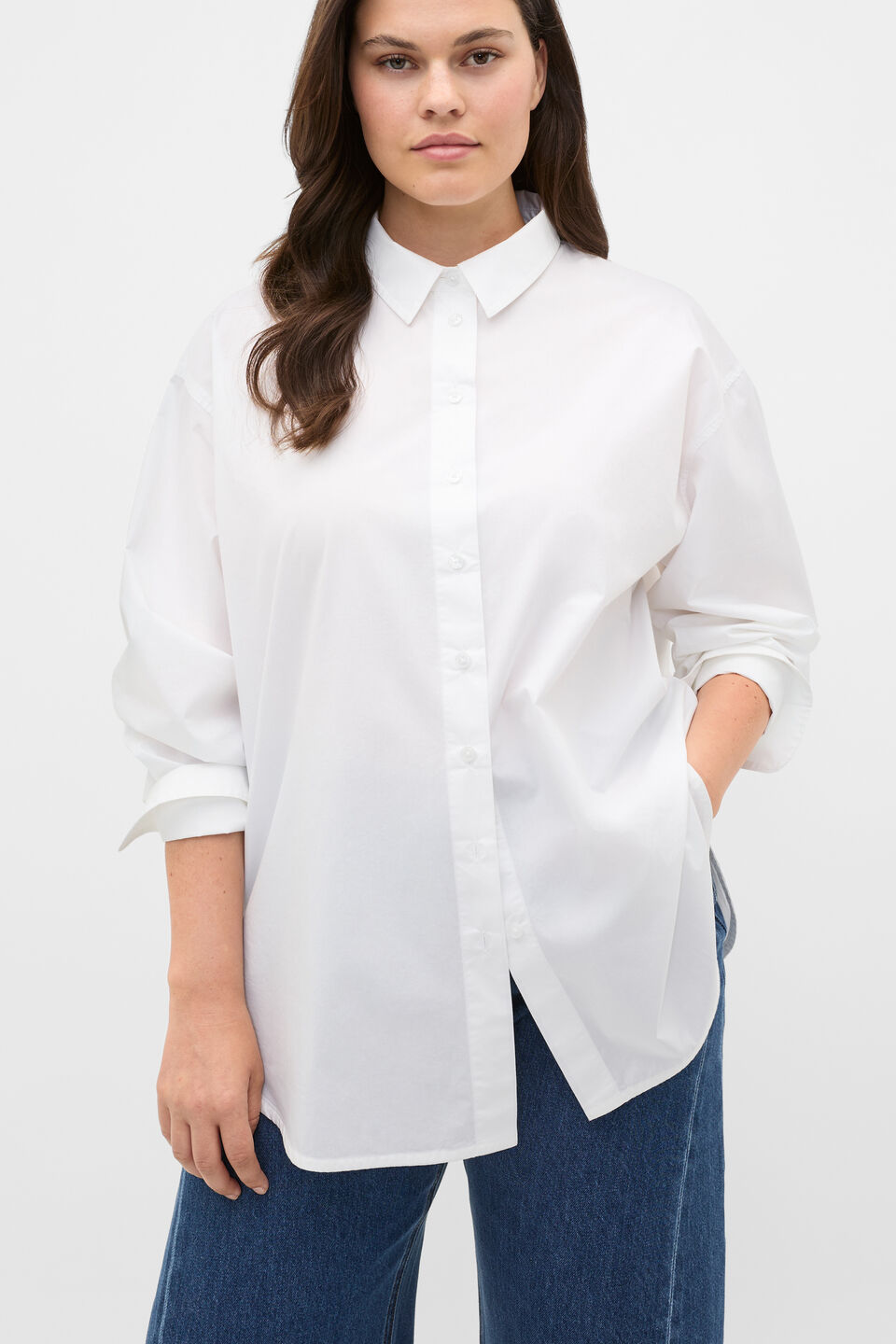 White relaxed shirt