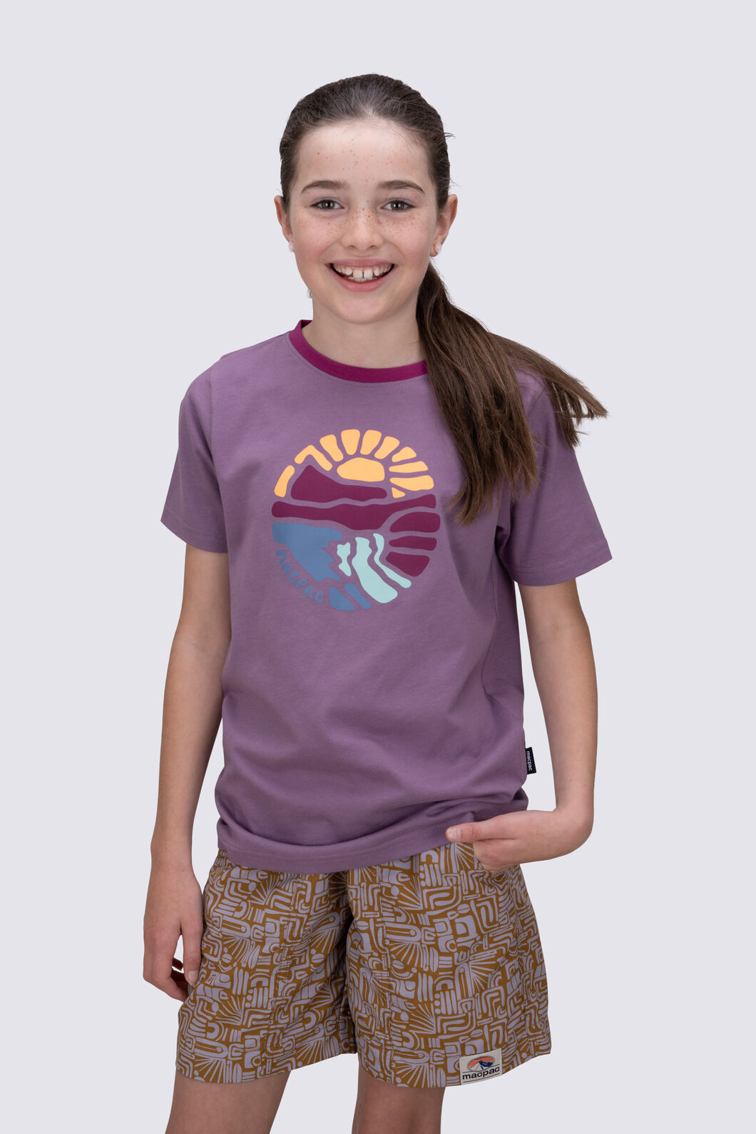 Purple graphic tee